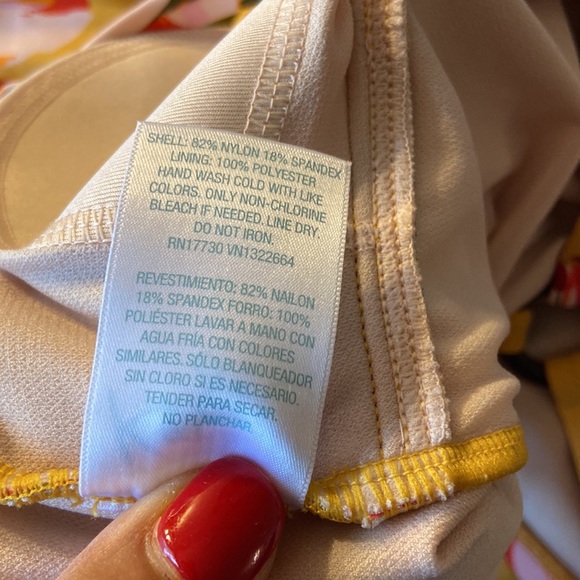 Kona Sol floral swimsuit size M - Picture 4 of 4